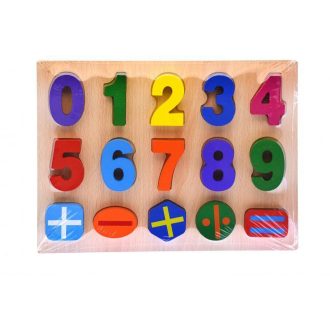 Fa ki-berakós, 3D-s,  számok, 30x23 cm