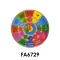 Fa puzzle óra, + szám oktató, 29 cm átm., Pvc csom