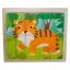 Fa mesekocka, állatok, 15x13 cm pvc
