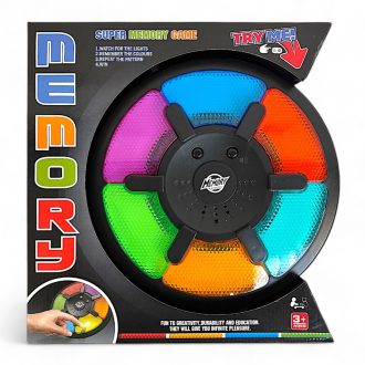 Zene memória játék, el., hang+fény, 28x28 cm dob. (3xAA)