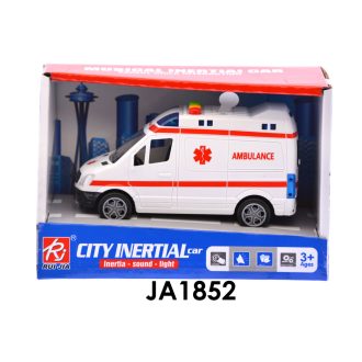   Mentõautó, el., lend., hang-fény, belátós, 20x12 cm dob. gombel.