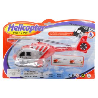 Helikopter, tûzoltó, zsinórfelh., 28x19 cm lapon