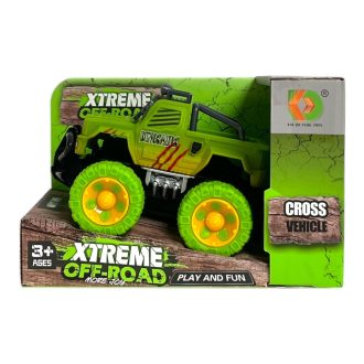   Autó, terepjáró, ütközéskor irányt vált, lend. 19x12 cm dob.