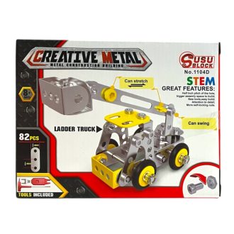 Fémépítõ klt., 17x13 cm dob. 12 db/disp.