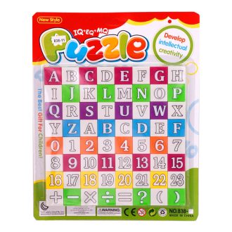 IQ Puzzle, Betûk és számok, 24x30 cm., lapon