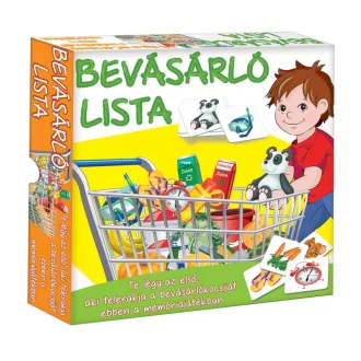 Társasjáték, Bevásárló lista, 22x22x4 cm dob.