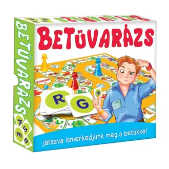 Társasjáték, Betûvarázs, 22x22x4 cm dob.