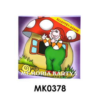 Memória kártya, Ellentétpárok, 8,5x8,5 cm dob.