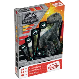   Menória kártya, Jurassic World, MINI, Fekete Péter, 6x9 cm dob.