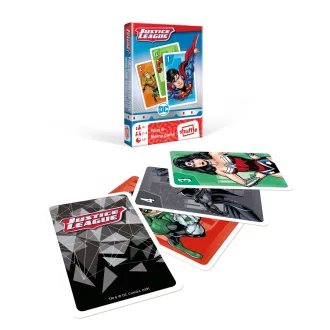   Memória Kártya, DC Comics Igazság Ligája, MINI, - Fekete Péter, 6x9 cm dob.