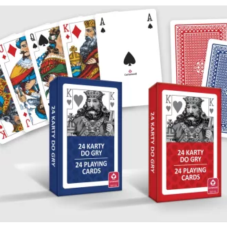 Kártya, römi, szimpla,  piros / kék, DONDORF