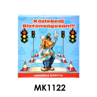 Memória kártya, Kresz, 8,5x8,5 cm dob.