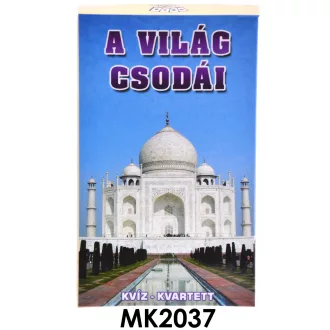 Kártya, A világ csodái, kvartett, 6,5x10 cm dob.