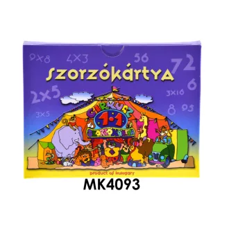 Kártya, Szorzókártya, 12x9 cm dob.