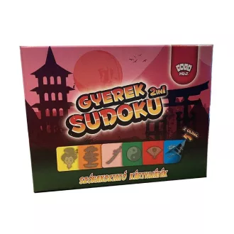   Kártya, Sudoku, gyermek, 2 oldalas, 36 db, 13,5x10,5 cm dob.