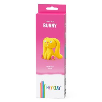 Gyurma klt., Hey Clay, nyúl fig., 3 tégely, 7x22 cm dob.