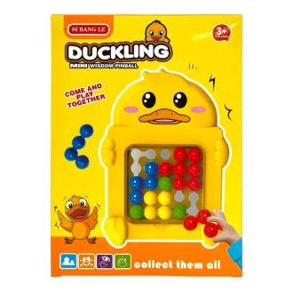   IQ golyó beforgatós türelemjáték, kacsa forma, tetrisz,14x20 cm dob.