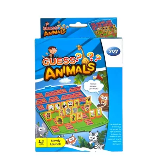   Ki Kicsoda, társasjáték, állatok, angol név, 15x24 cm dob.