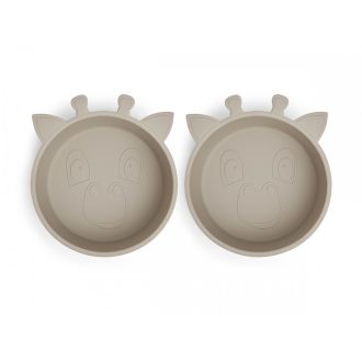 NUUROO szilikon mélytányér 2db- krém NUUROO szilikon mélytányér 2db- krém