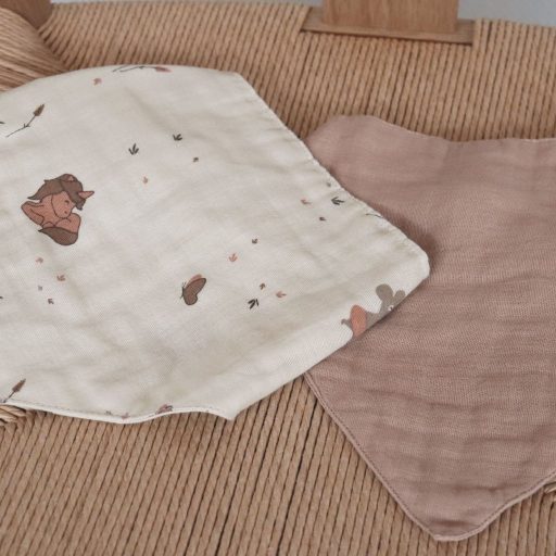 Nuuroo – Villads muszlin nyálkendő 2db-os- Unikornis/Púder