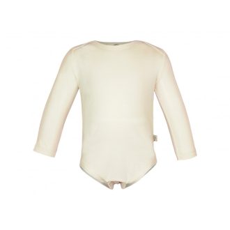 Organikus pamut hosszú ujjú kombidressz bézs 80-86