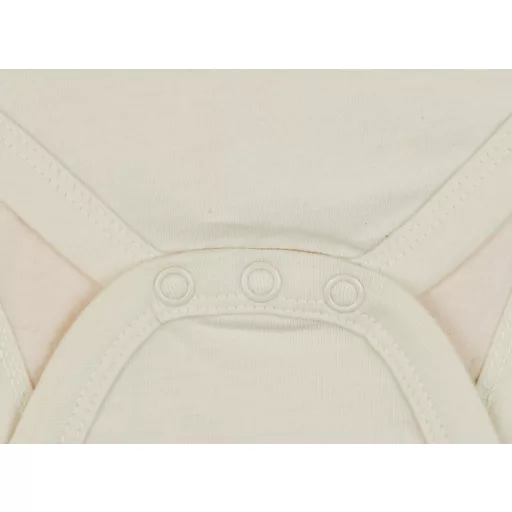 Organikus pamut hosszú ujjú kombidressz bézs 80-86