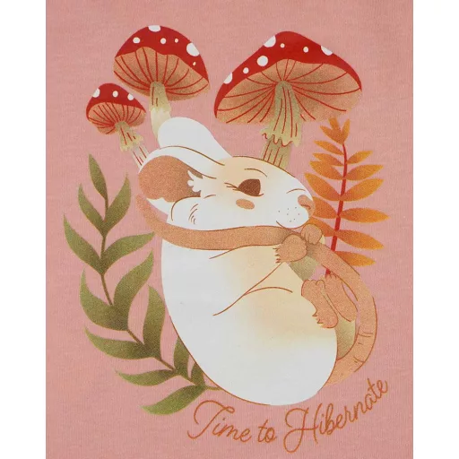 Ujjatlan vékony pamut hálózsák kisegér mintával 1 TOG