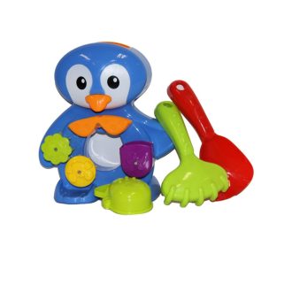   Kádjáték, malom, pingvin forma, + homokozó eszk. 22 cm, hálós