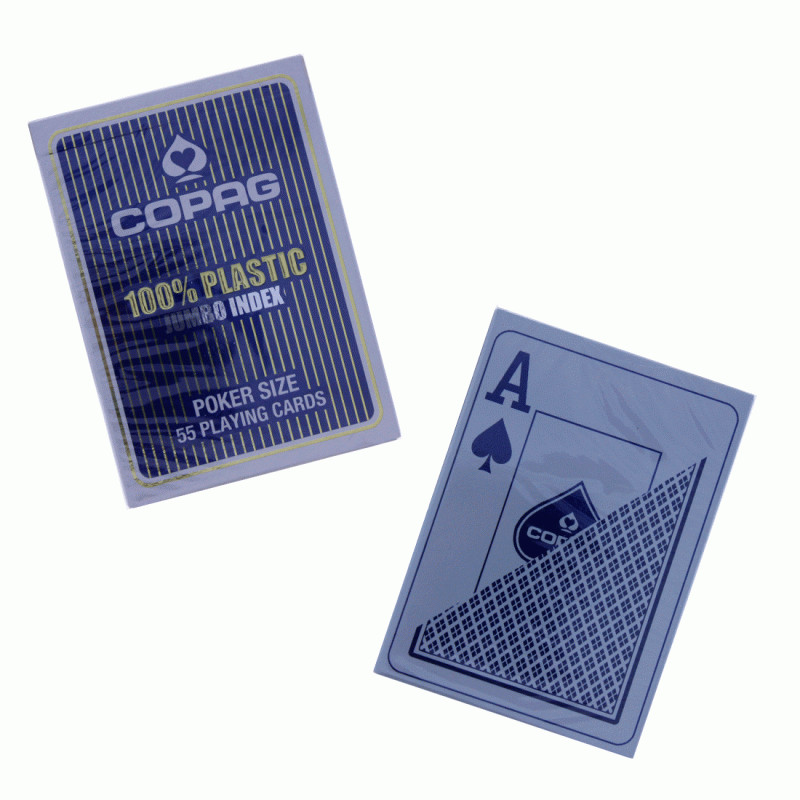Kártya, Copag PKJ kék, 2 nagy indexes plasztik póker