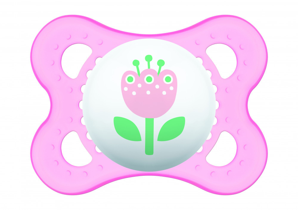 MAM Original Garden szilikon cumi (2-6 hónap) – Rózsaszín – virág
